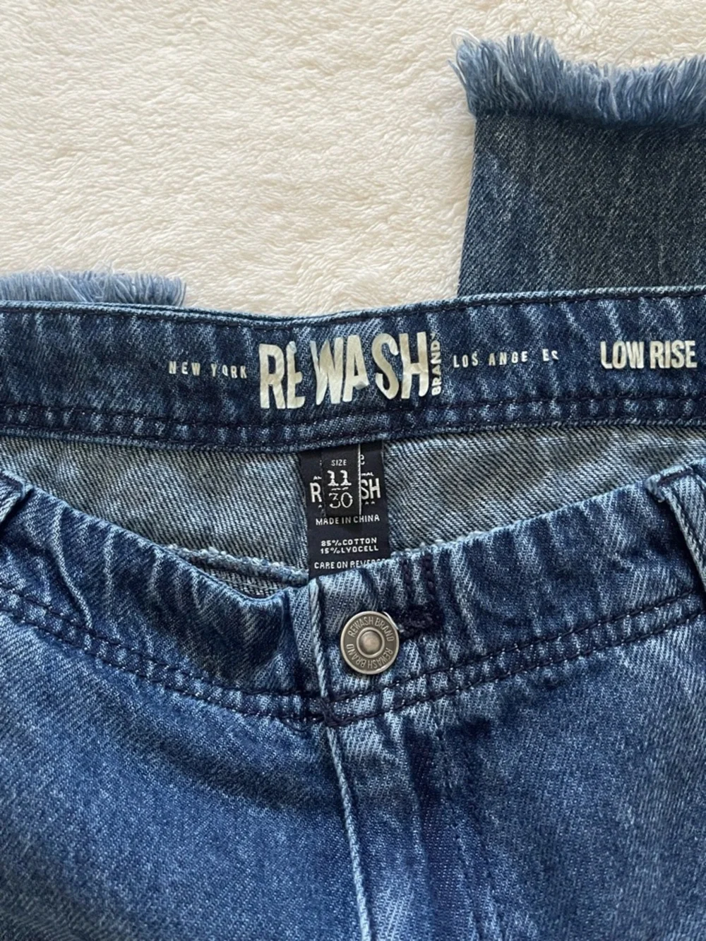 Fashion Nova Dark Blue Straight-Leg Jeans - Picture 3 of 3